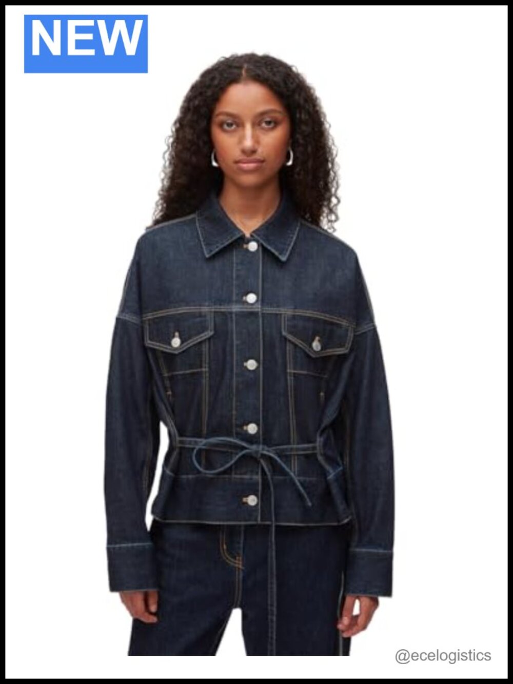 3.1 Phillip Lim Women's Denim Boxy Jacket